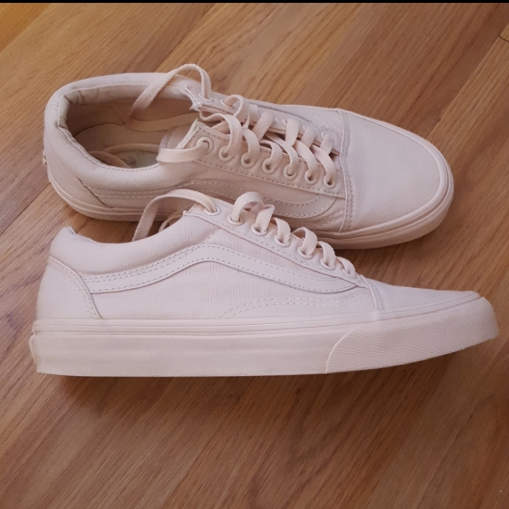 Vans mono canvas blush pink sneakers